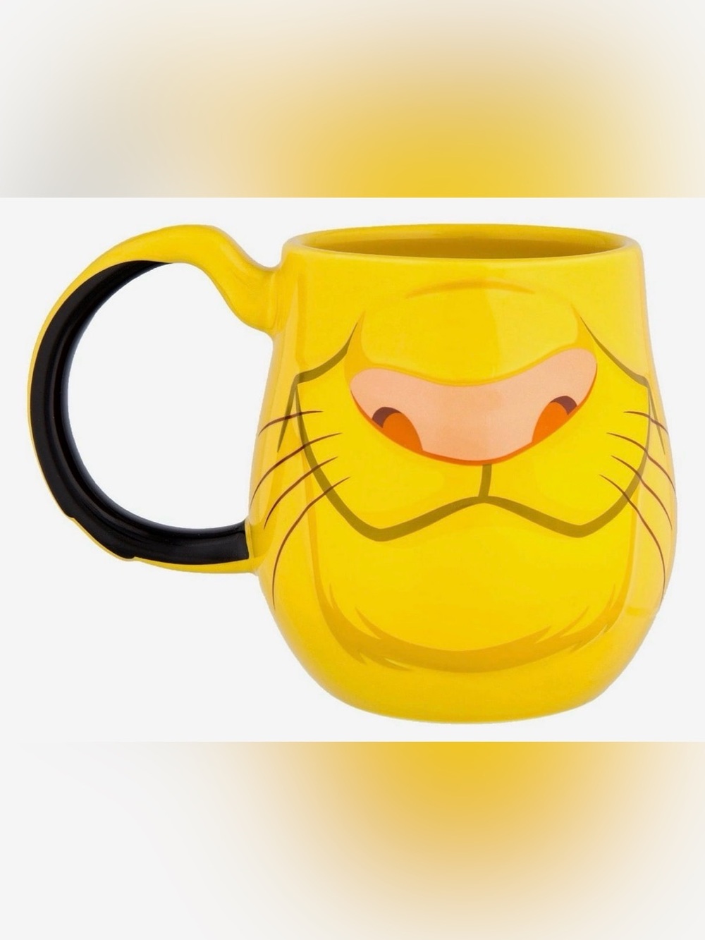 NWT Disney Parks Simba The Lion King Ceramic Mug Coffee Cup Yellow Cosplay